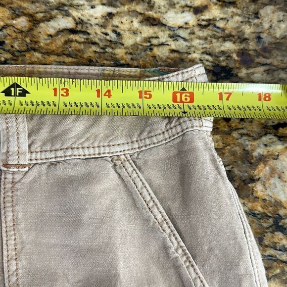 Hei Hei Anthropology Sand Color Mid Rise Straight Leg Cargo Pants - Picture 7 of 9